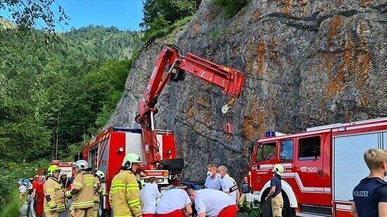Motorradunfall Wiestal Landesstraße