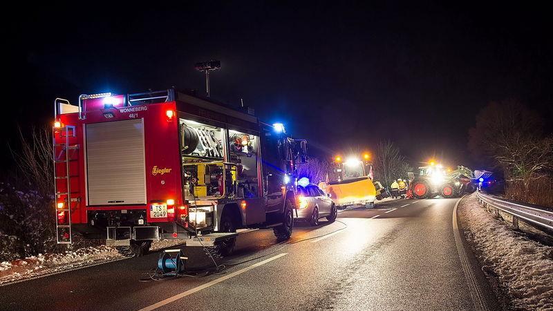 Traktor abgestürzt