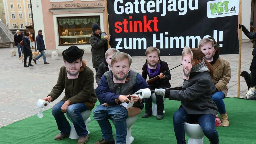 Protestaktion des VGT am Alten Markt