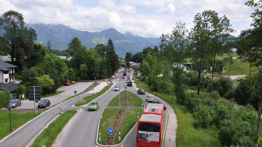 Großbaustelle auf B20 in Bischofswiesen