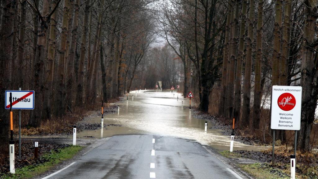 Hochwasser bei Firdolfing