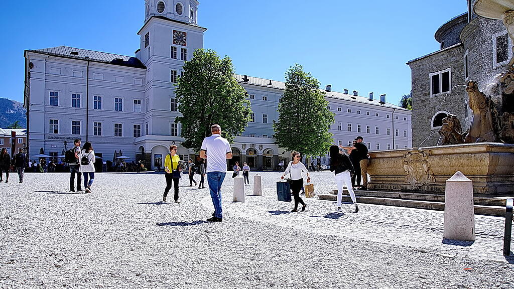 Schotter, Residenzplatz, Stadt Salzburg,