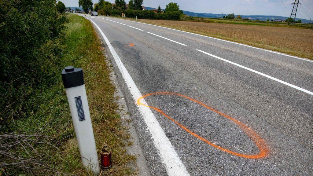 Unfallstelle in Burgkirchen