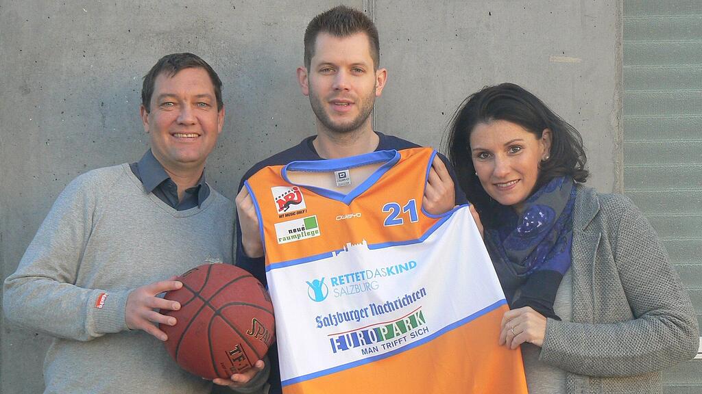 "Rettet das Kind Salzburg" ziert das Trikot der BBU Salzburg.