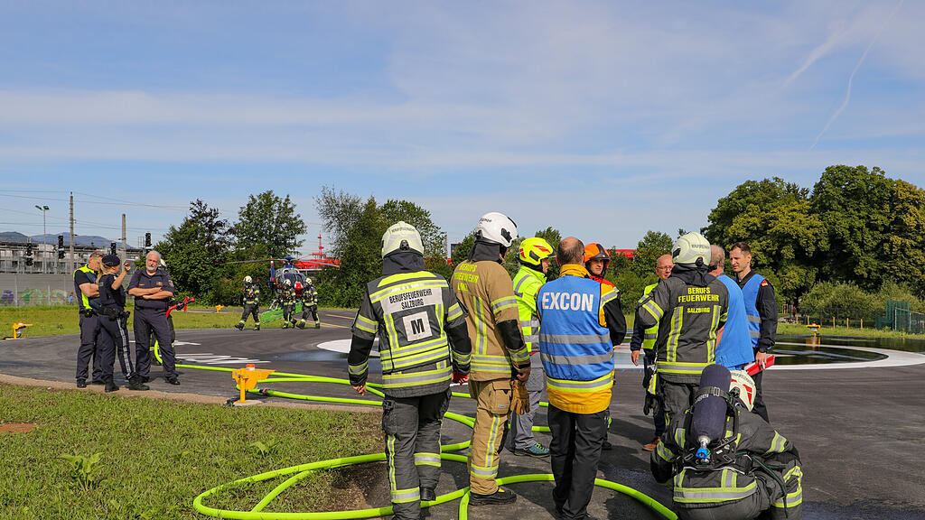 Hubschrauberlandeplatz: Übung bei CDK