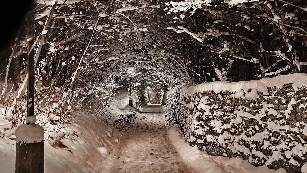 Winter in der Stadt Salzburg
