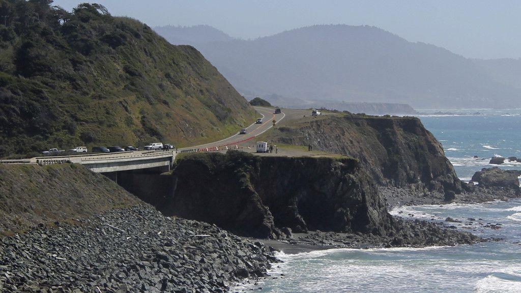 Klippensturz in Mendocino