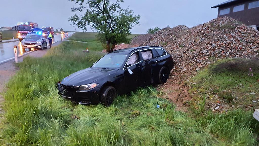 Unfall auf Obertrumer Landesstraße