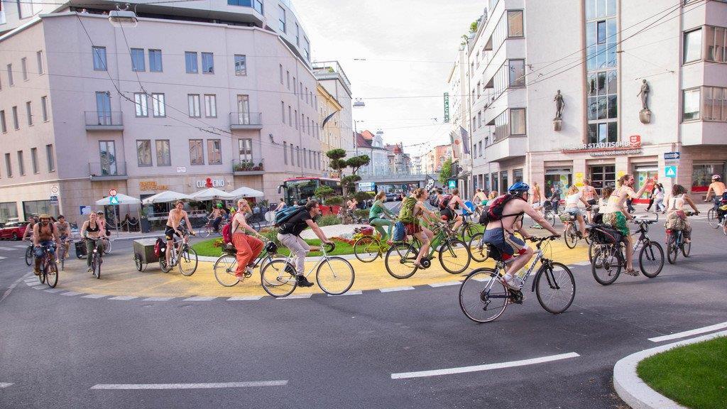 "World Naked Bike Ride" in Salzburg I