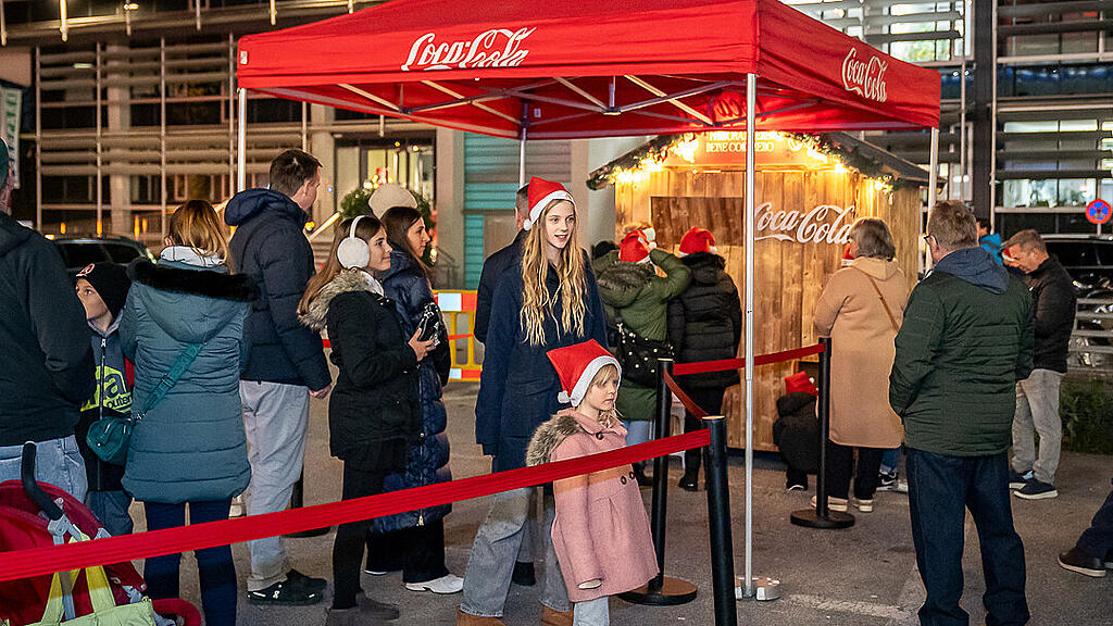 Coca-Cola Weihnachtstruck beim EUROPARK