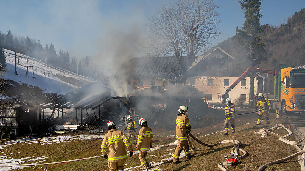 Hühnerstall, Faistenau, Brand, Flammen,