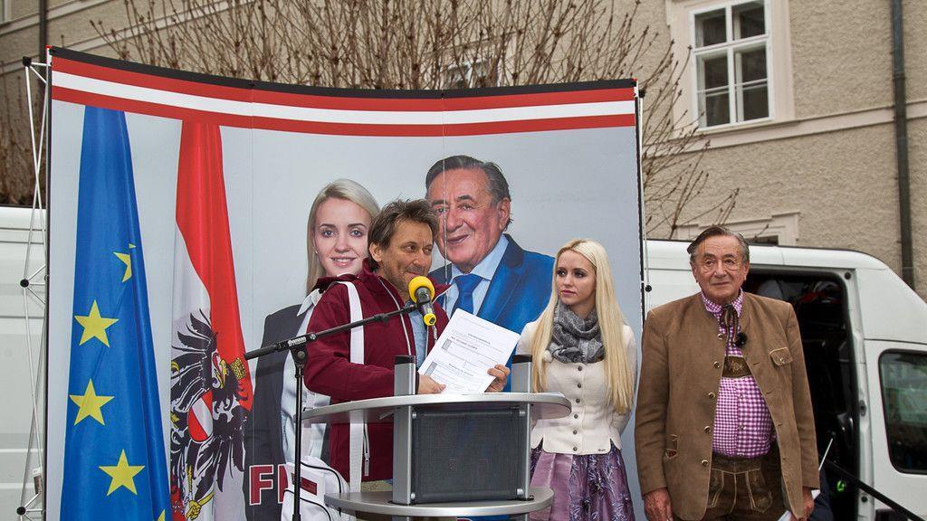 Richard Lugner auf Wahlkampftour in Salzburg II