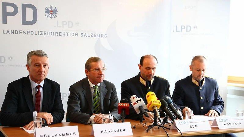 Pressekonferenz in der LPD Salzburg