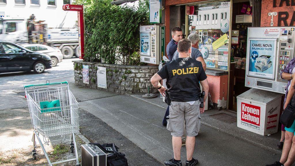 Überfall auf Trafik in Liefering: Bilder vom Tatort