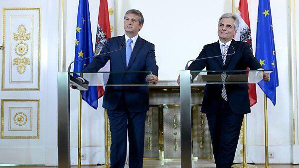 Spindelegger und Faymann sind sich einig