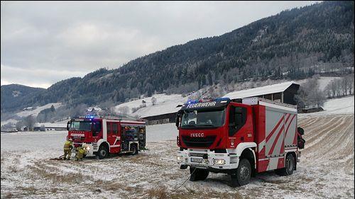 Lkw-Unfall auf B96 in Unterberg