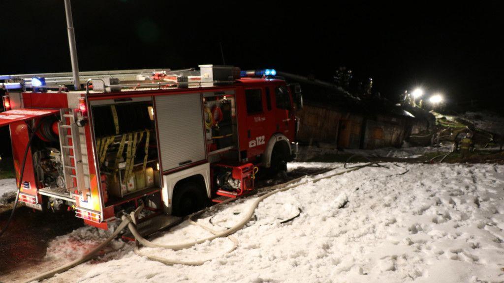 Großeinsatz in Dienten