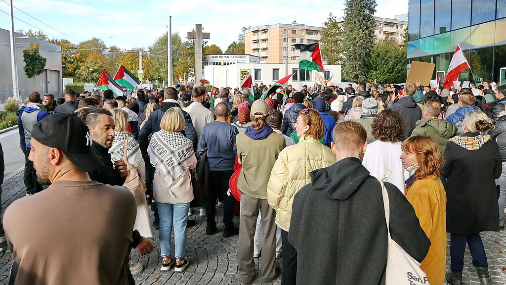 Zweite Palästina-Demo in Salzburg