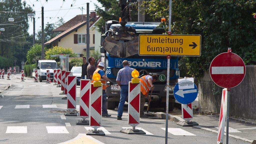 Arbeiten in der Schmiedingerstraße