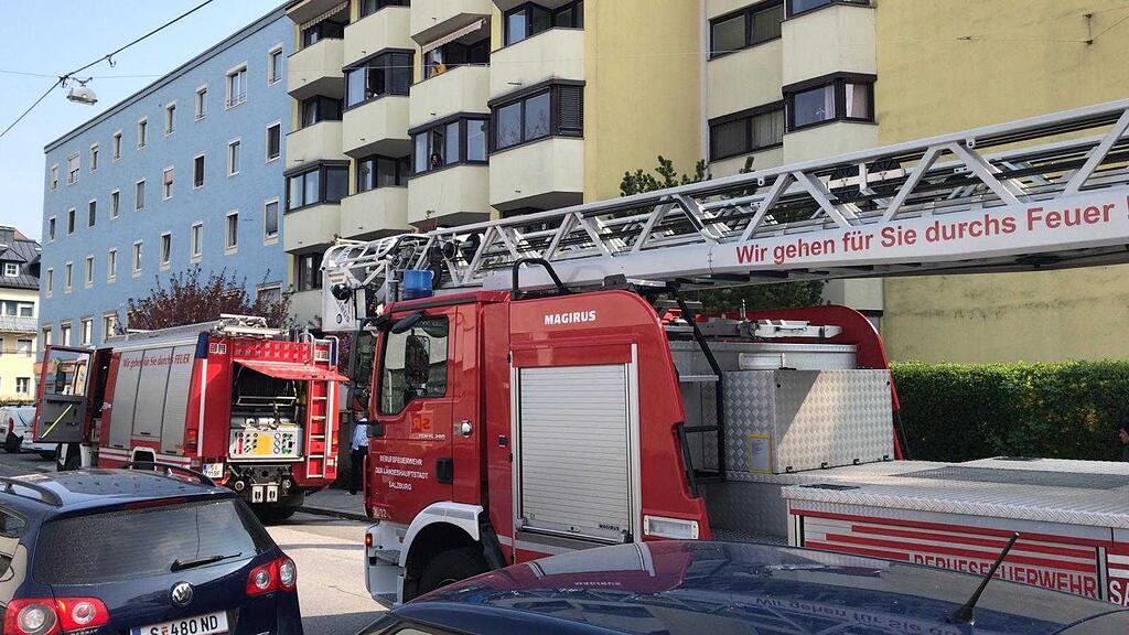 Plainstraße, Brand, Feuerwehr, Salzburg, SB