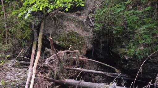 Hochwasser-Schäden in der Glasenbachklamm