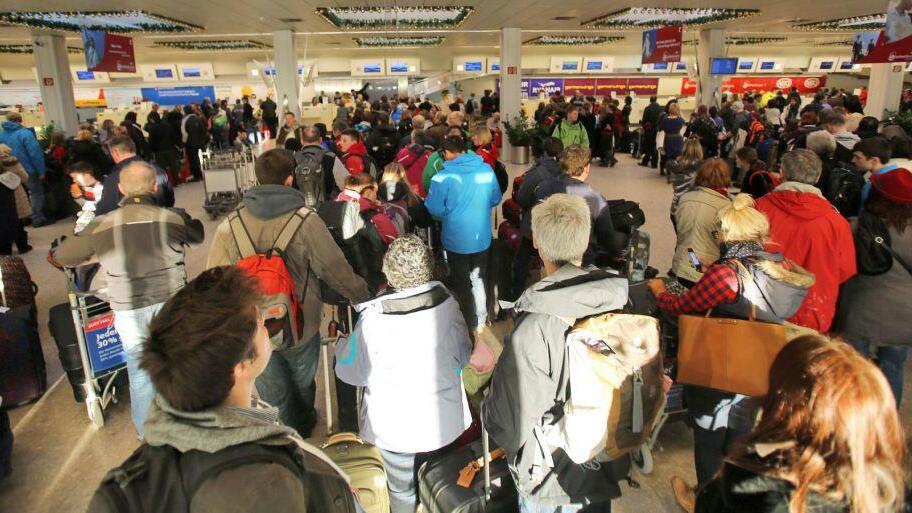 Viel los am Flughafen