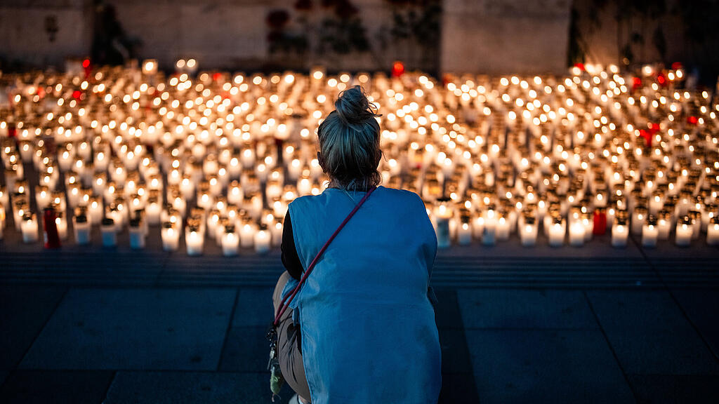 Amoklauf in Graz: Lichtermeer in Wien