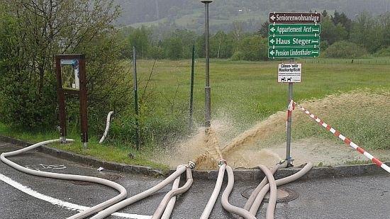 Hochwasser in Kaprun