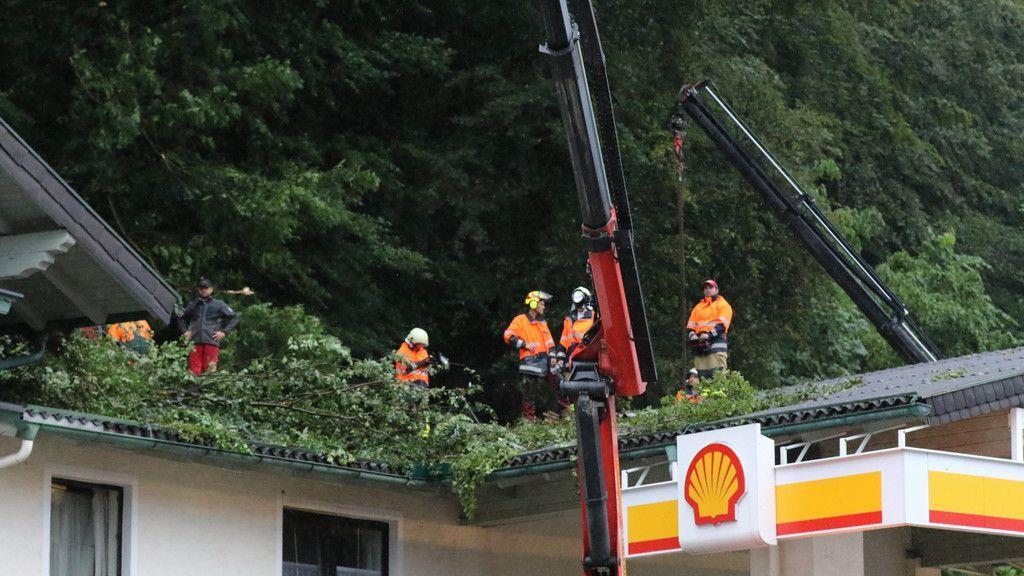 Unwetter in Großgmain