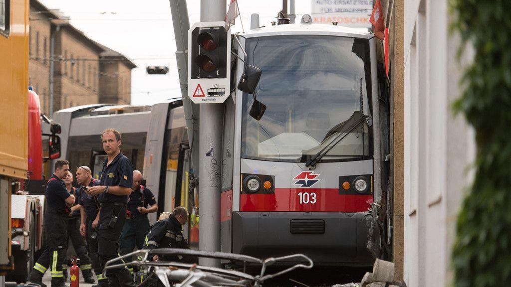 Straßenbahn entgleist in Wien