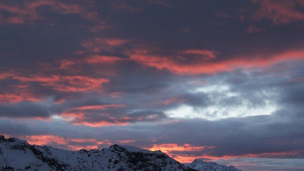 Sonnenuntergang über Berchtesgaden