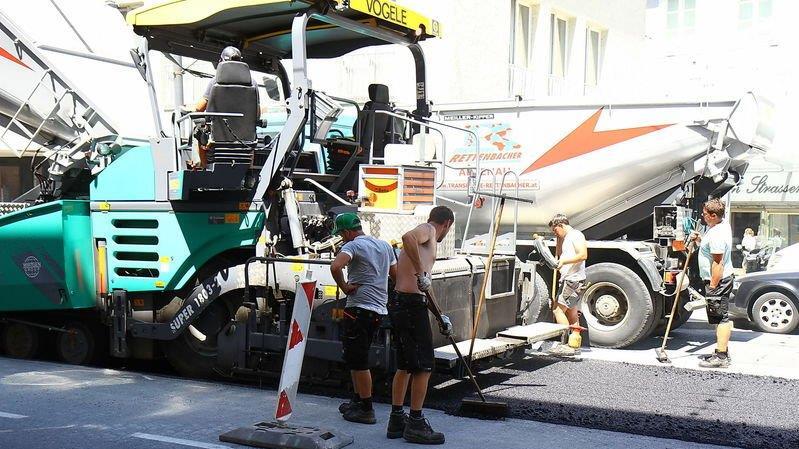 Baustelle in der Schwarzstraße