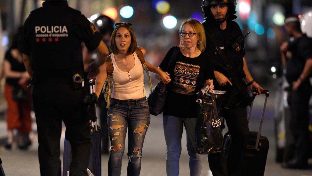 Terror in Barcelona: Bilder vom Abend