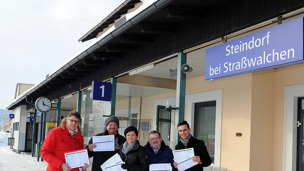 Die SPÖ Straßwalchen sammelt in Steindorf Unterschriften.