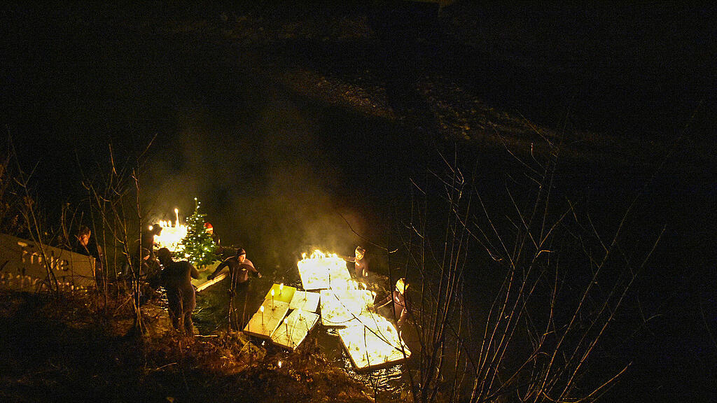 Christbaumschwimmen Wasserrettung Niedernsill
