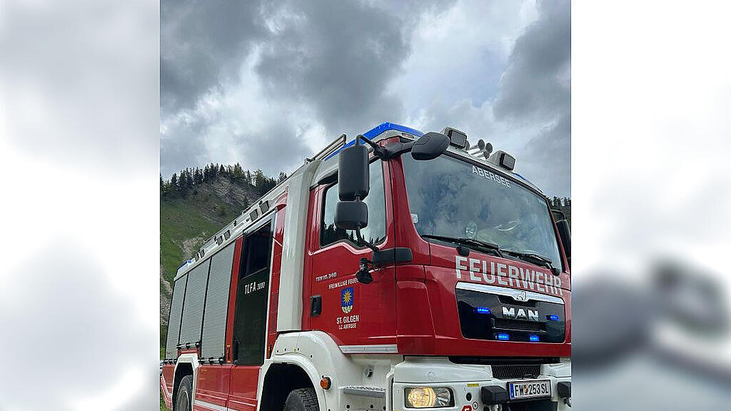 Brandeinsatz Stubneralm Feuerwehr Abersee