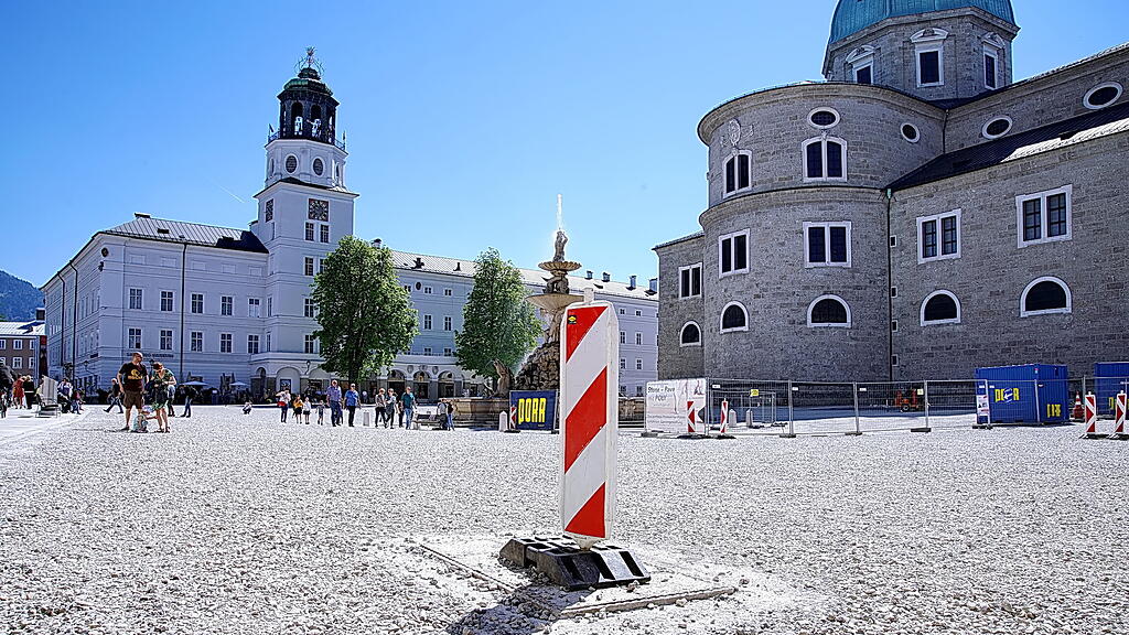 Schotter, Residenzplatz, Stadt Salzburg,