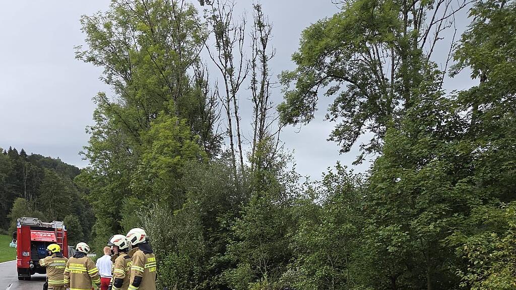 Zwei Verletzte bei Auto-Überschlag in Plainfeld