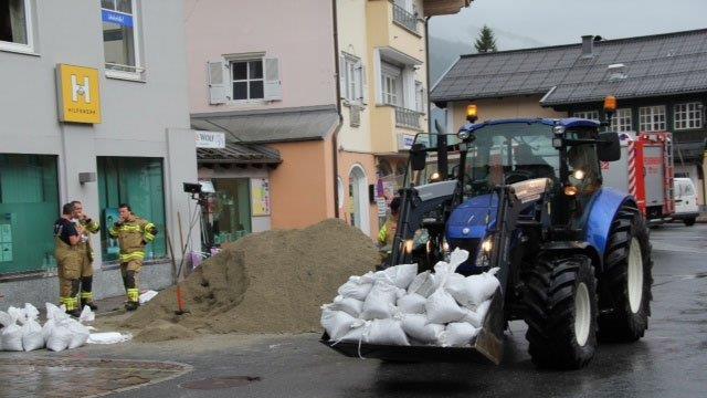 Hochwasser in Bruck und Mittersill