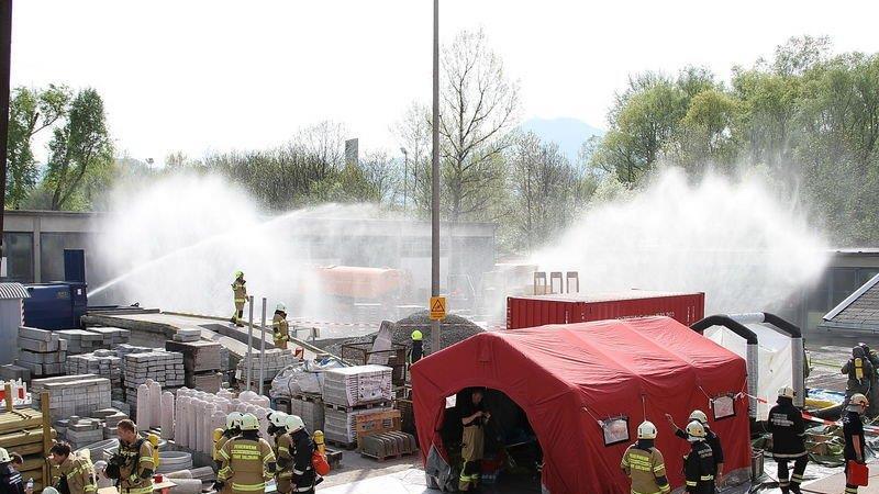 Großübung der FF Salzburg