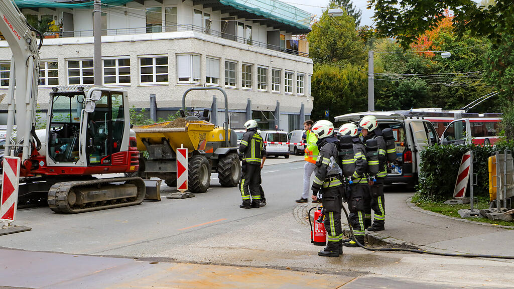 Gasleitung in Salzburg-Lehen beschädigt