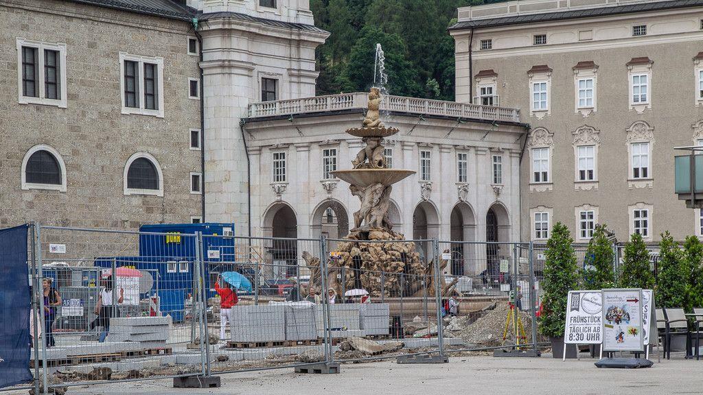 Bauarbeiten am Residenzplatz
