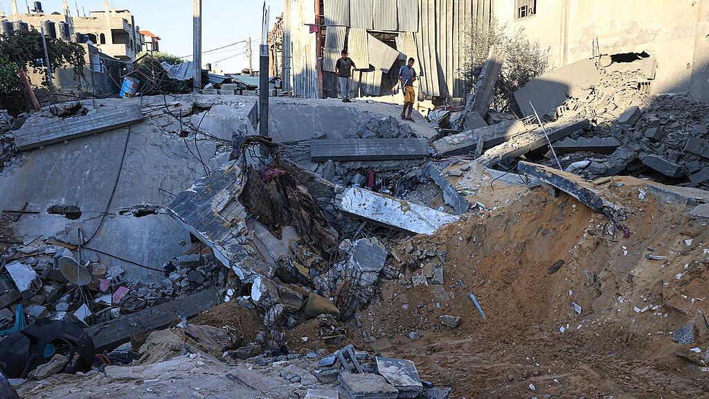Israelischen Luftangriff im Flüchtlingslager Rafah, 16. Oktober