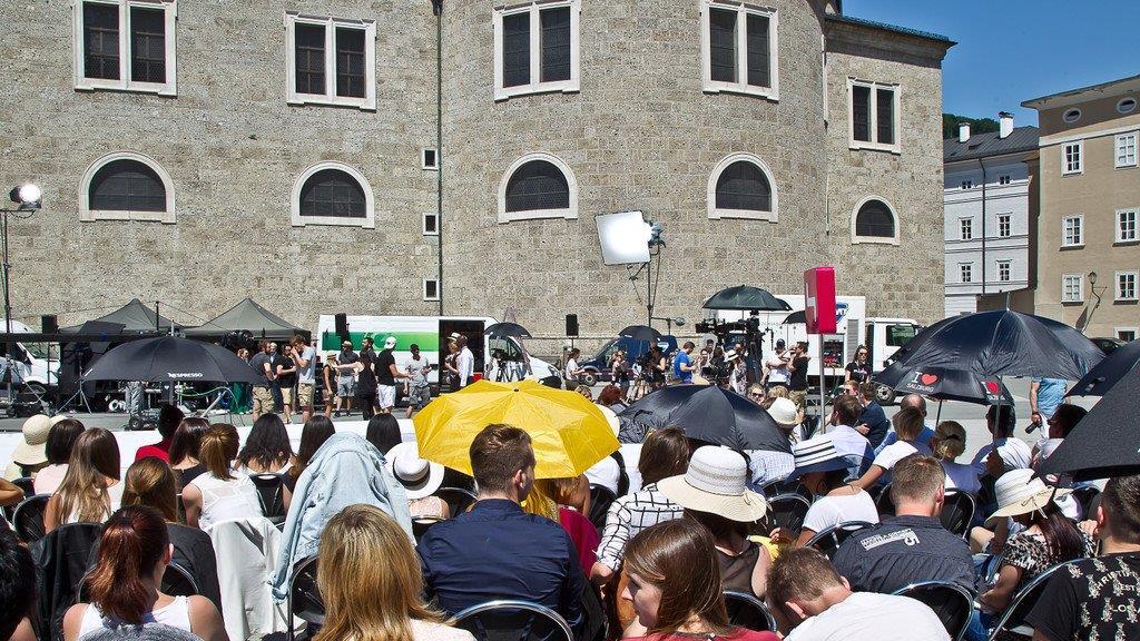 Drehstart zu Austria's Next Topmodel in Salzburg