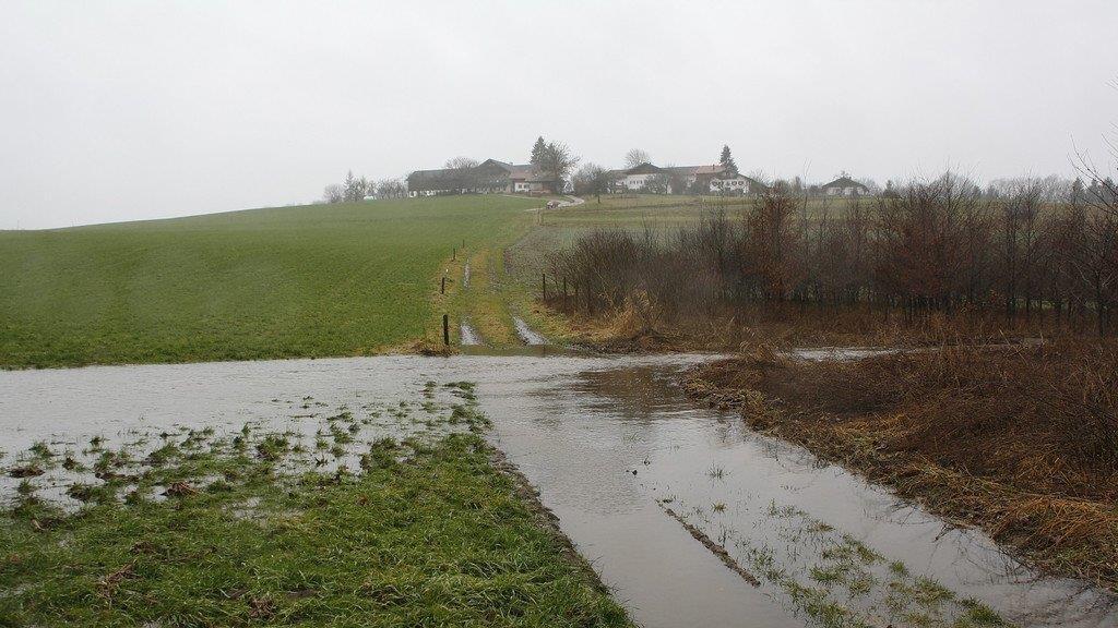 Hochwasser in Petting
