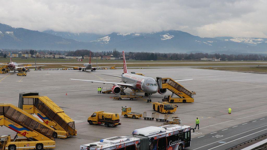Hochbetrieb am Salzburger Flughafen