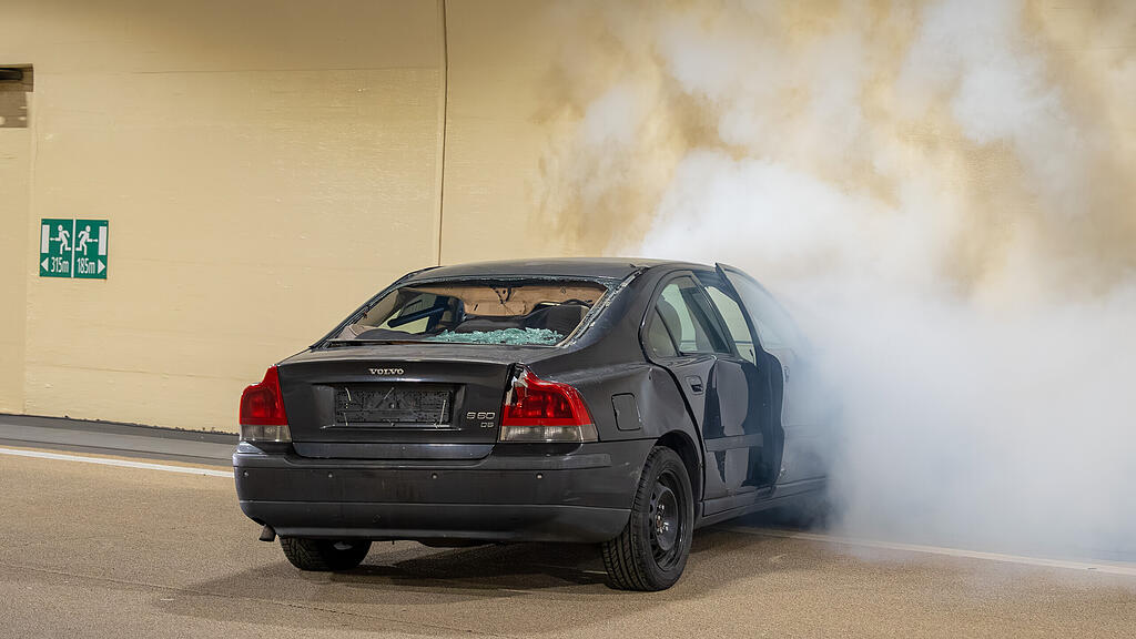 Große Einsatzübung im Lieferinger-Tunnel
