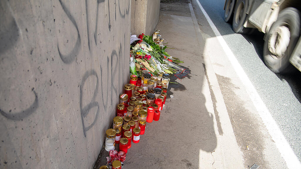 Todes-Crash in Vogelweiderstraße, Gedenkstätte,