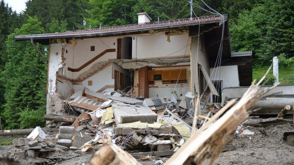 Hochwasser, Tag2: Aufräumen in Hüttau