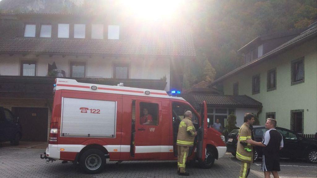 Bilder der Löscharbeiten Grödig
